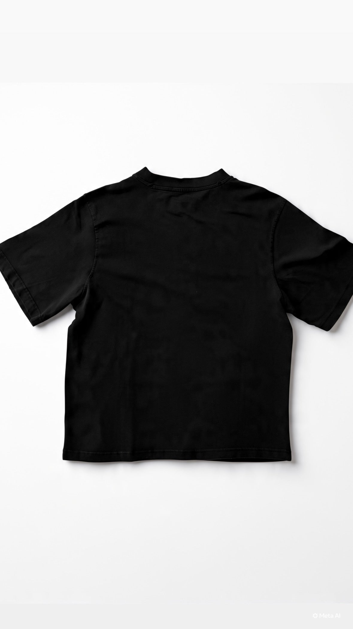 T-shirt Crop Ragazzo "Unstoppable" - Nera